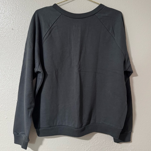 ban.do I AM VERY BUSY Gray Crewneck with Gold Print - Picture 4 of 4